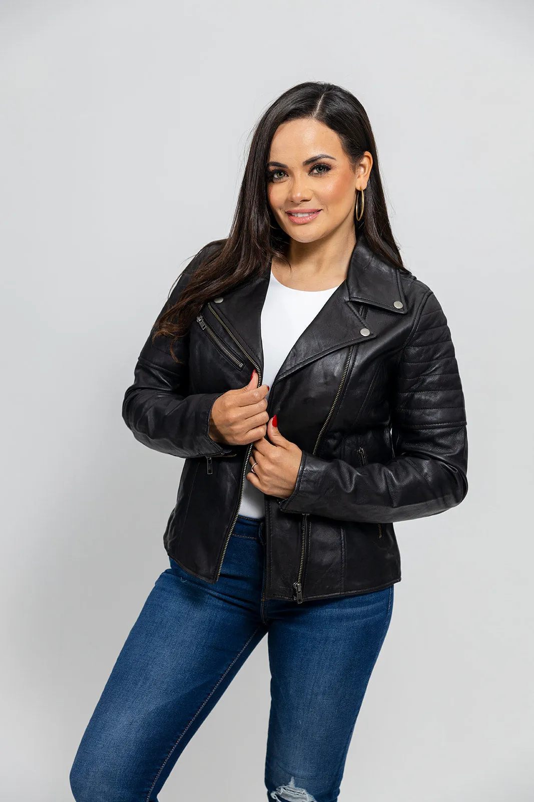 Princess Fashion Lambskin Leather Jacket