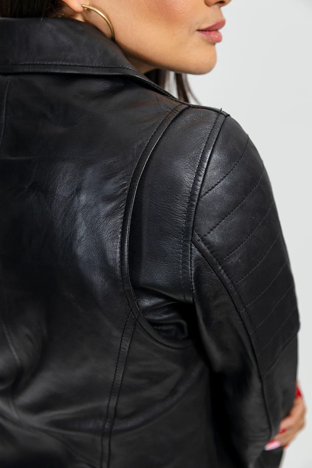 Princess Fashion Lambskin Leather Jacket