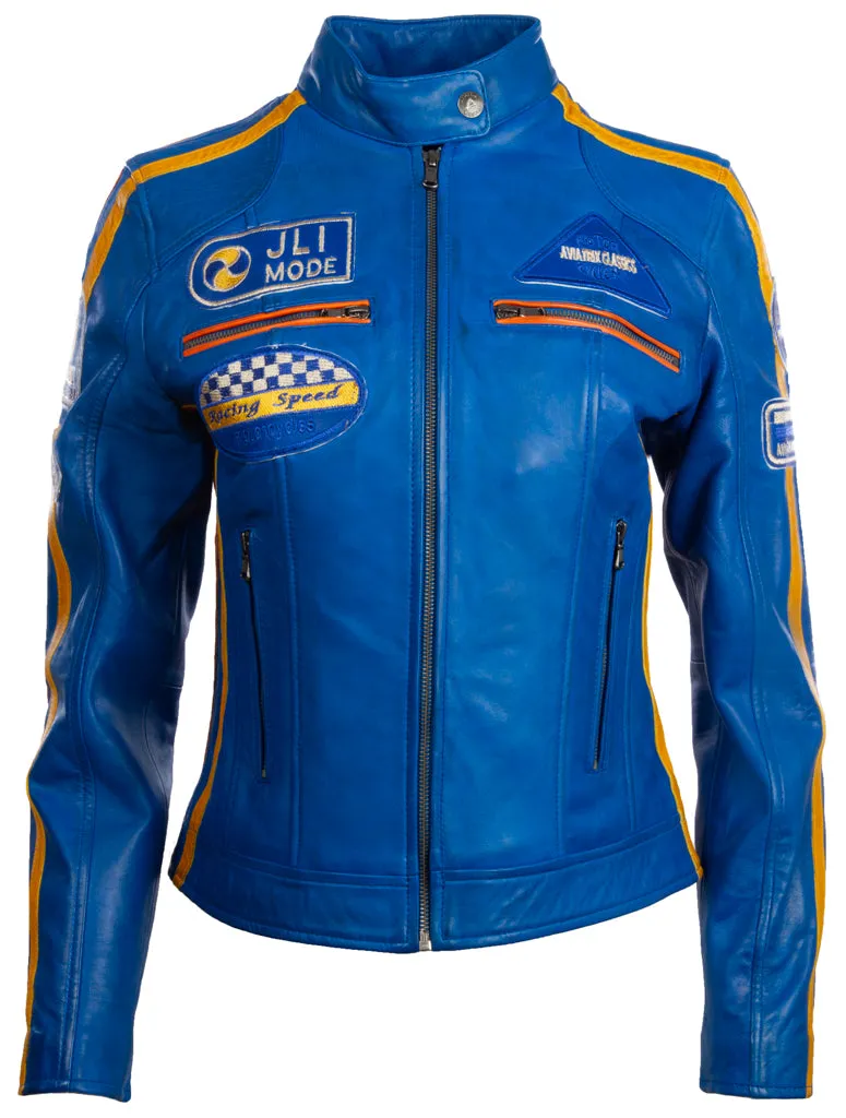 QOOC Women's Racing Biker - Electric Blue