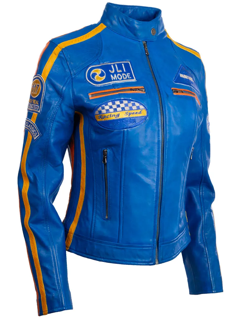 QOOC Women's Racing Biker - Electric Blue