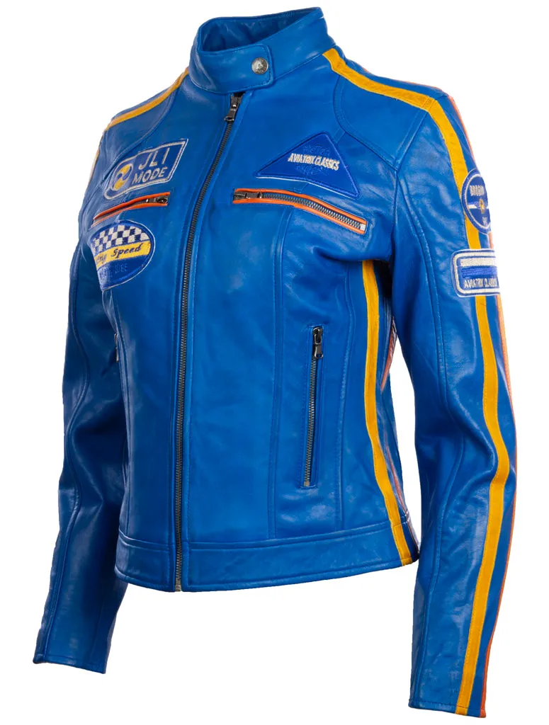 QOOC Women's Racing Biker - Electric Blue