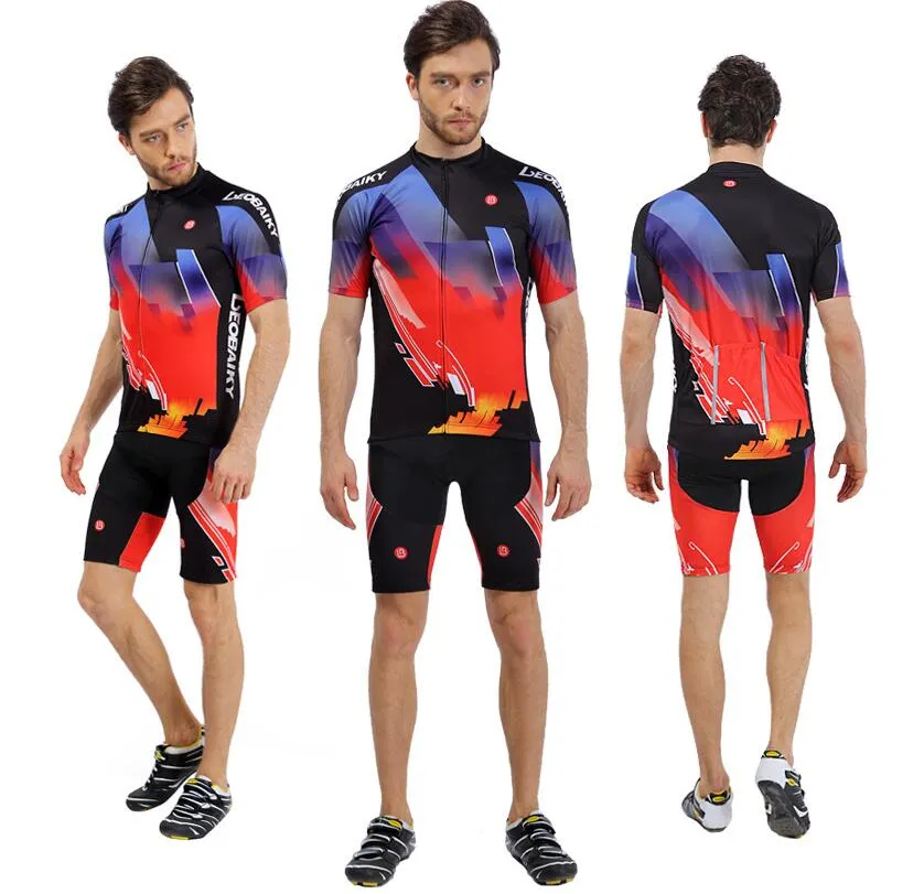 Red Black Short Sleeve Cycling Full Set