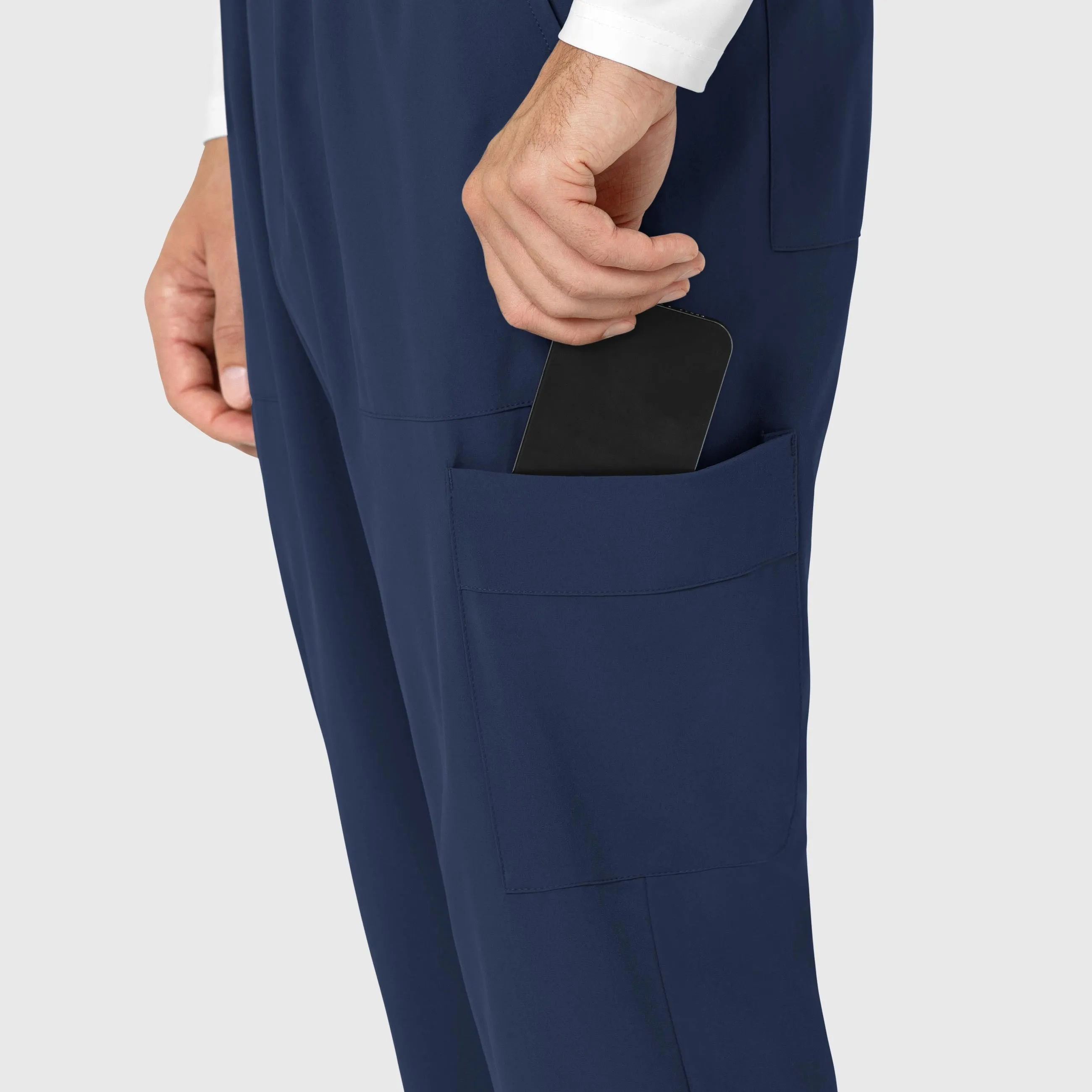 RENEW Men's Tapered Scrub Pant - Navy