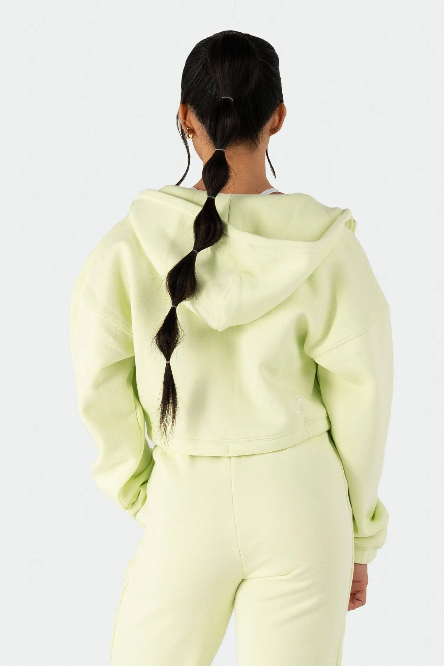 Reset Cropped Zip-Up Hoodie