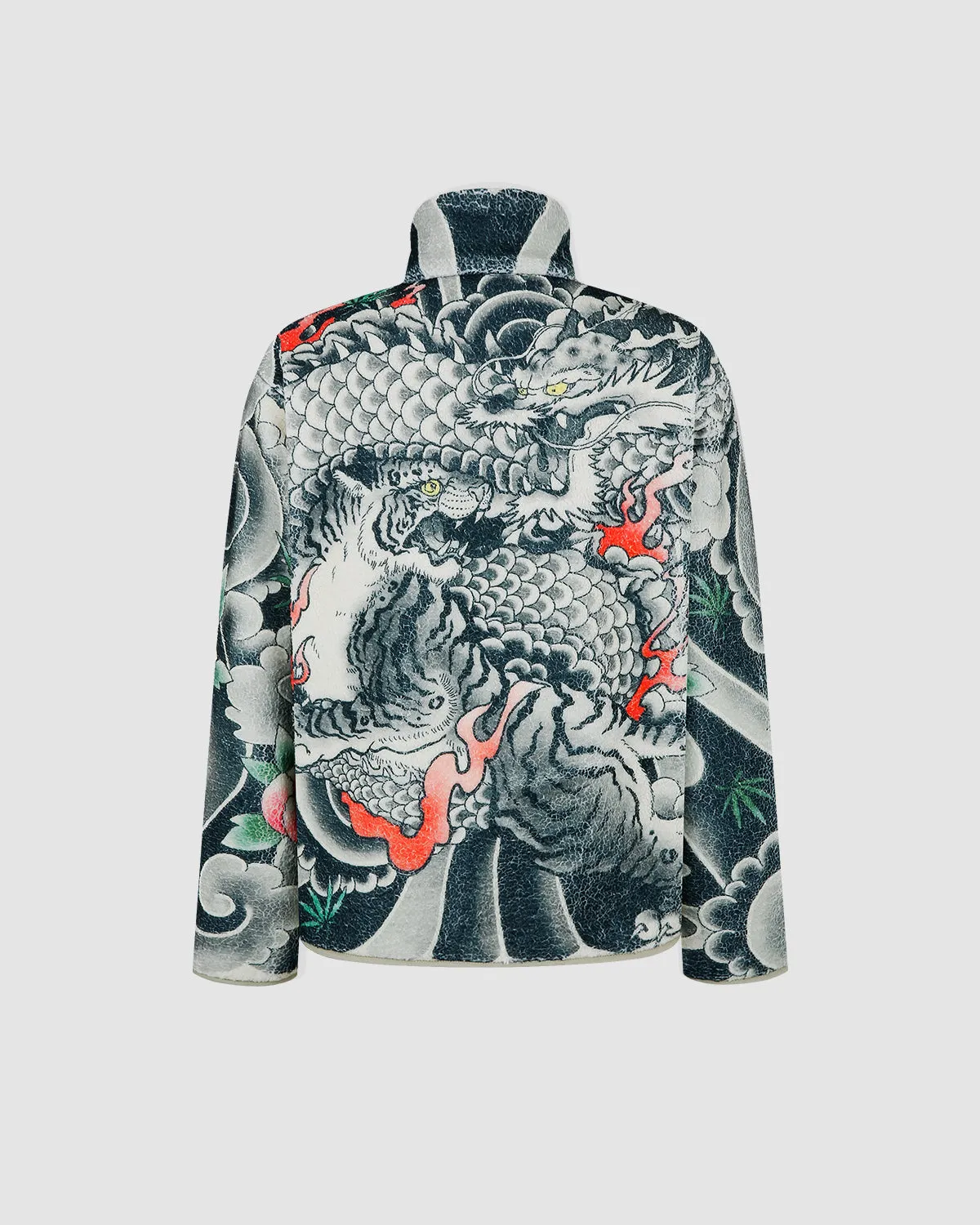 Reversible Irezumi Fleece Zip-Up