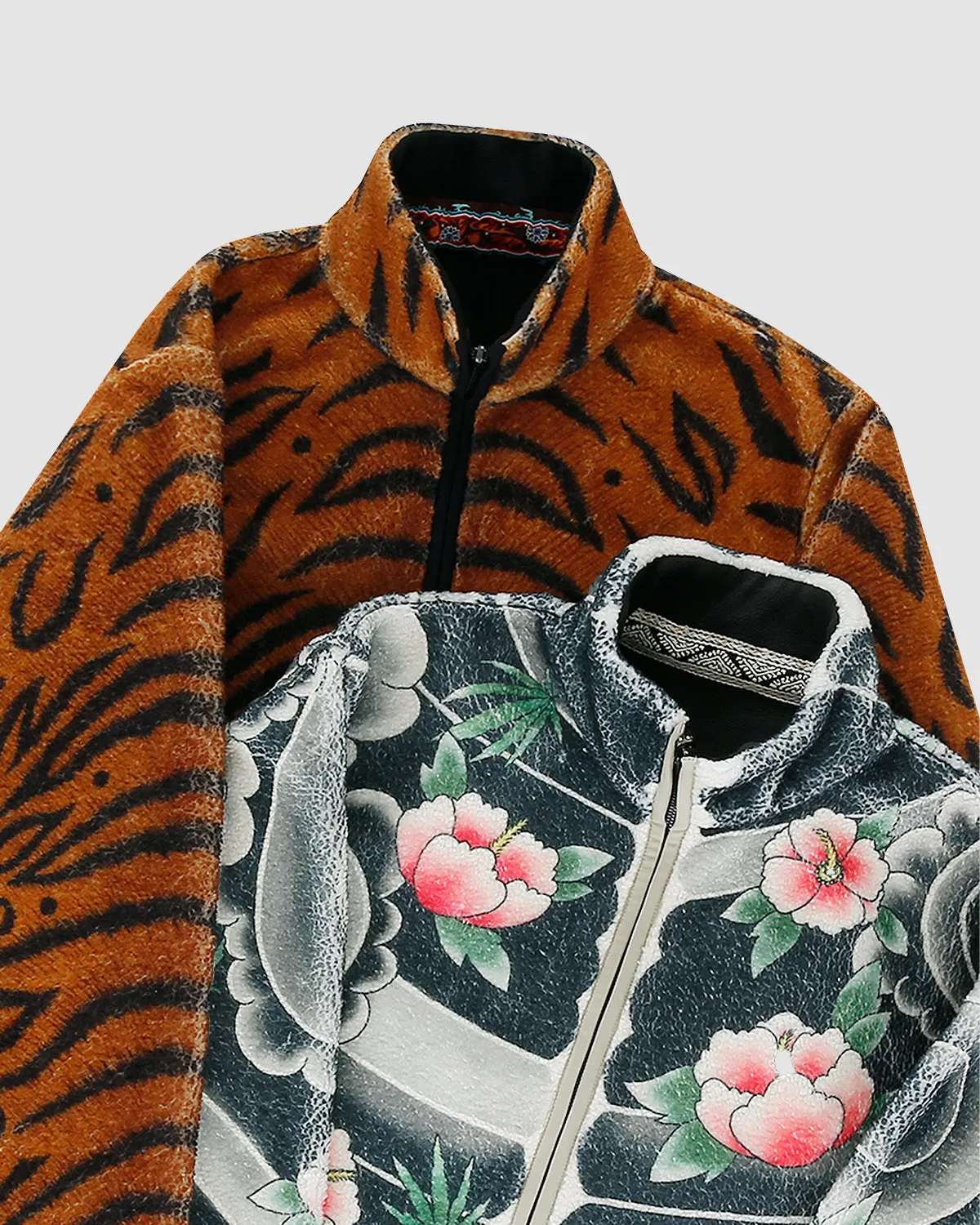 Reversible Irezumi Fleece Zip-Up