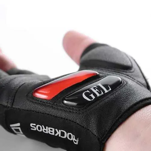 ROCKBROS S143 Cycling Gloves For Men Women Bike Bicycle MTB Gel Pad Half Finger Glove Shockproof