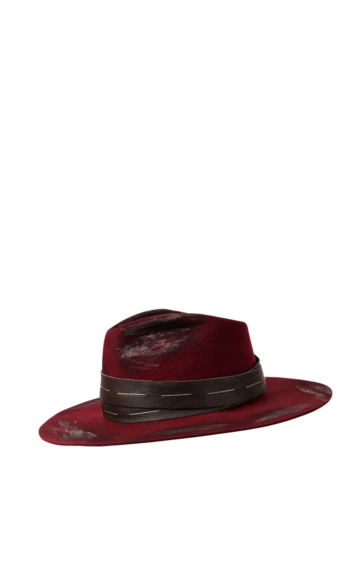 Rustic Red Fedora Hat