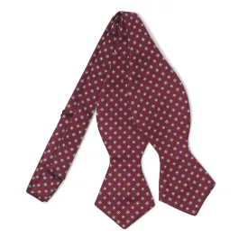 Silk Foulard Print Batwing Bowtie