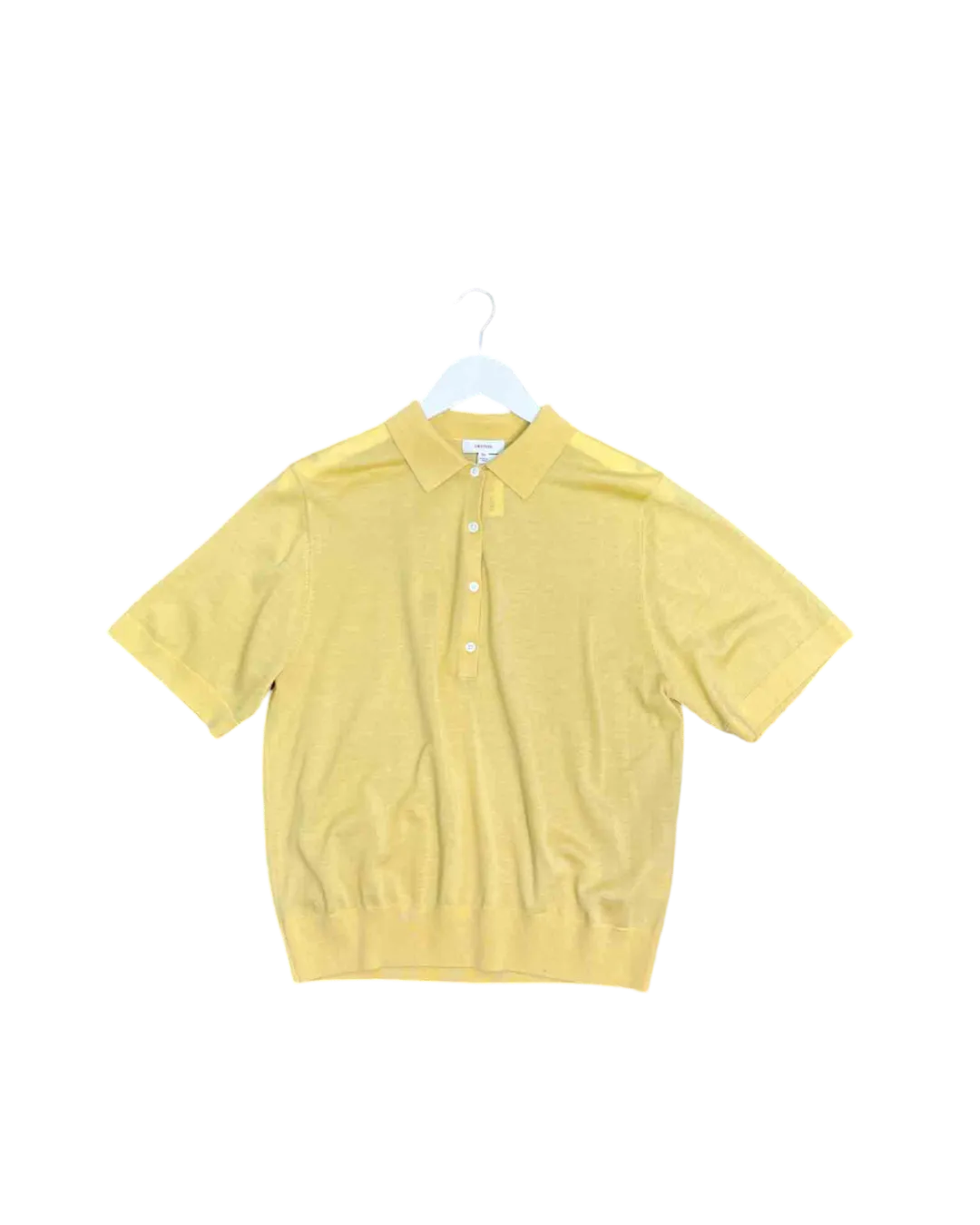 Size XS - Oroton Light Mustard Wool Polo Top