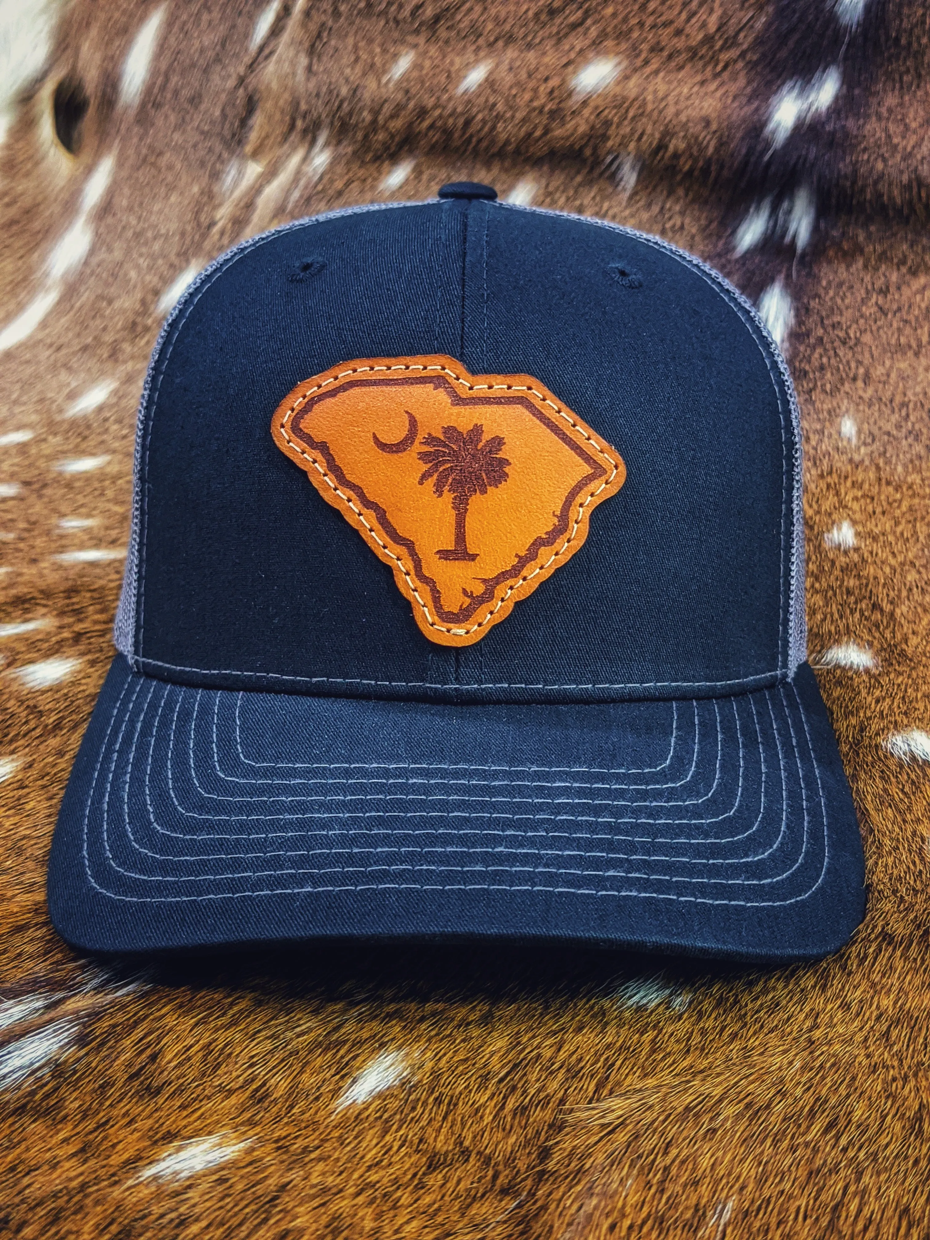 South Carolina Leather Patch Hat