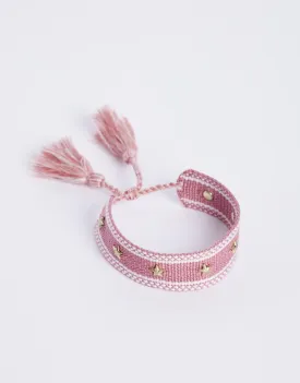 Stella Woven Bracelet - Rose