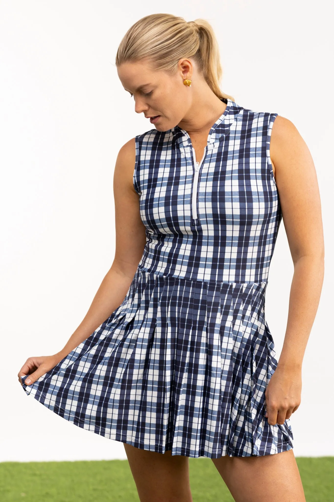 The Mackenzie Dress - Mariners Plaid