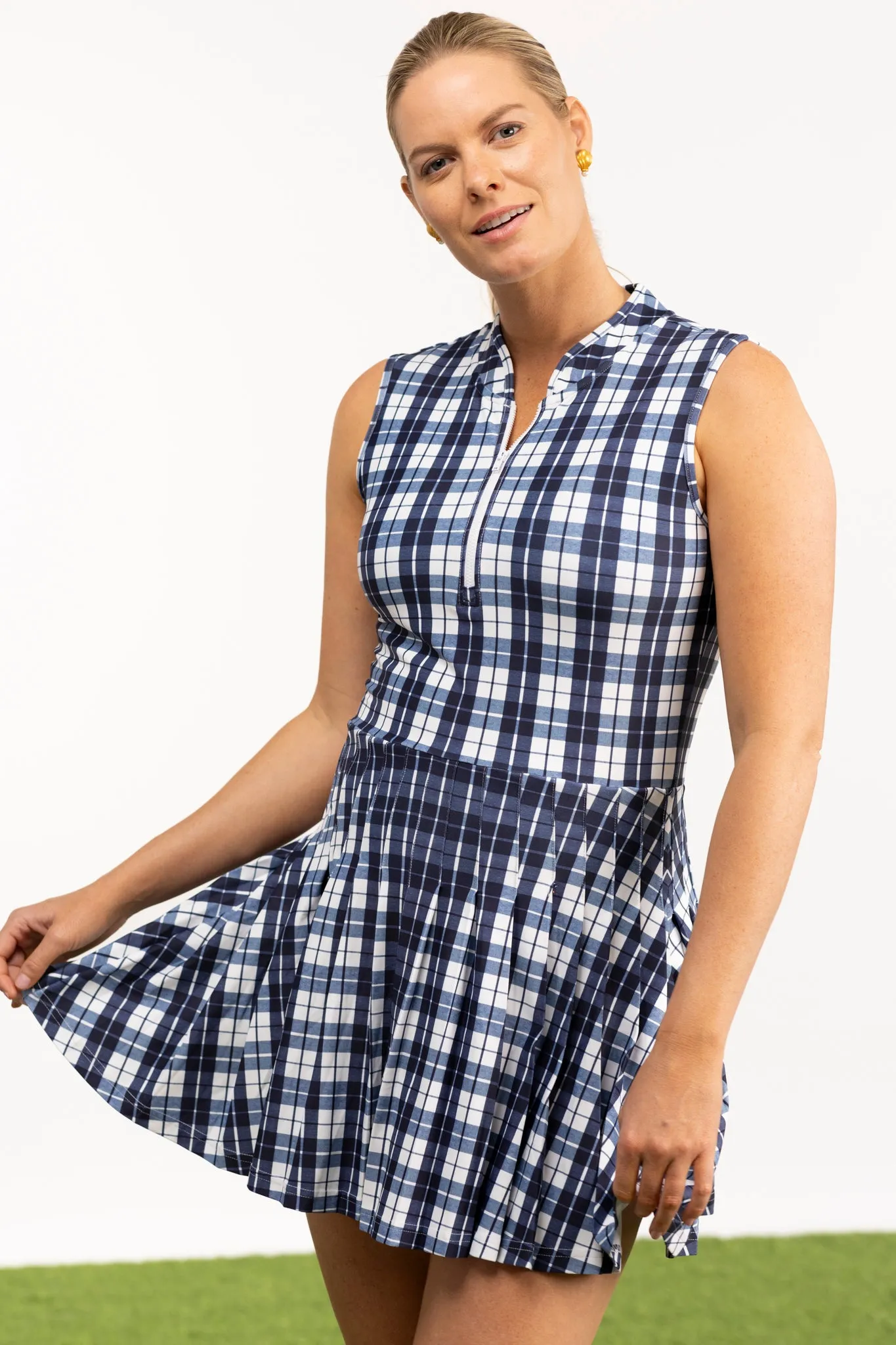 The Mackenzie Dress - Mariners Plaid