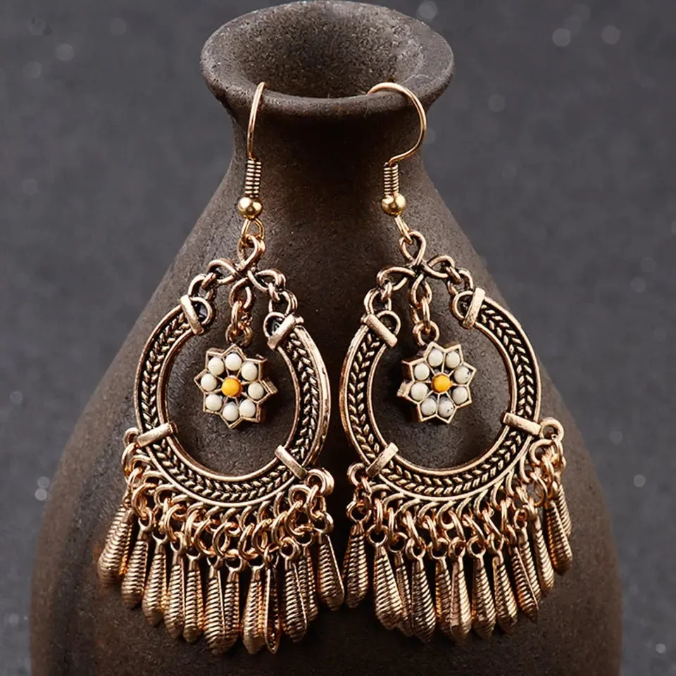 Vintage Tassel Drop Earrings