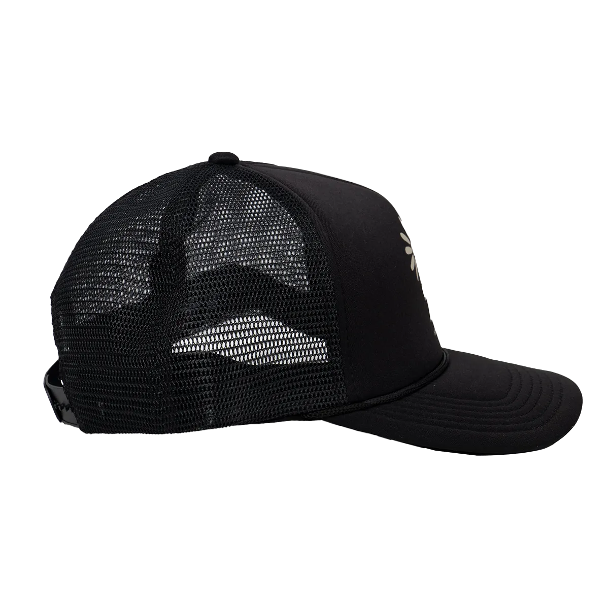 Wildflower Foam Trucker Hat - Black