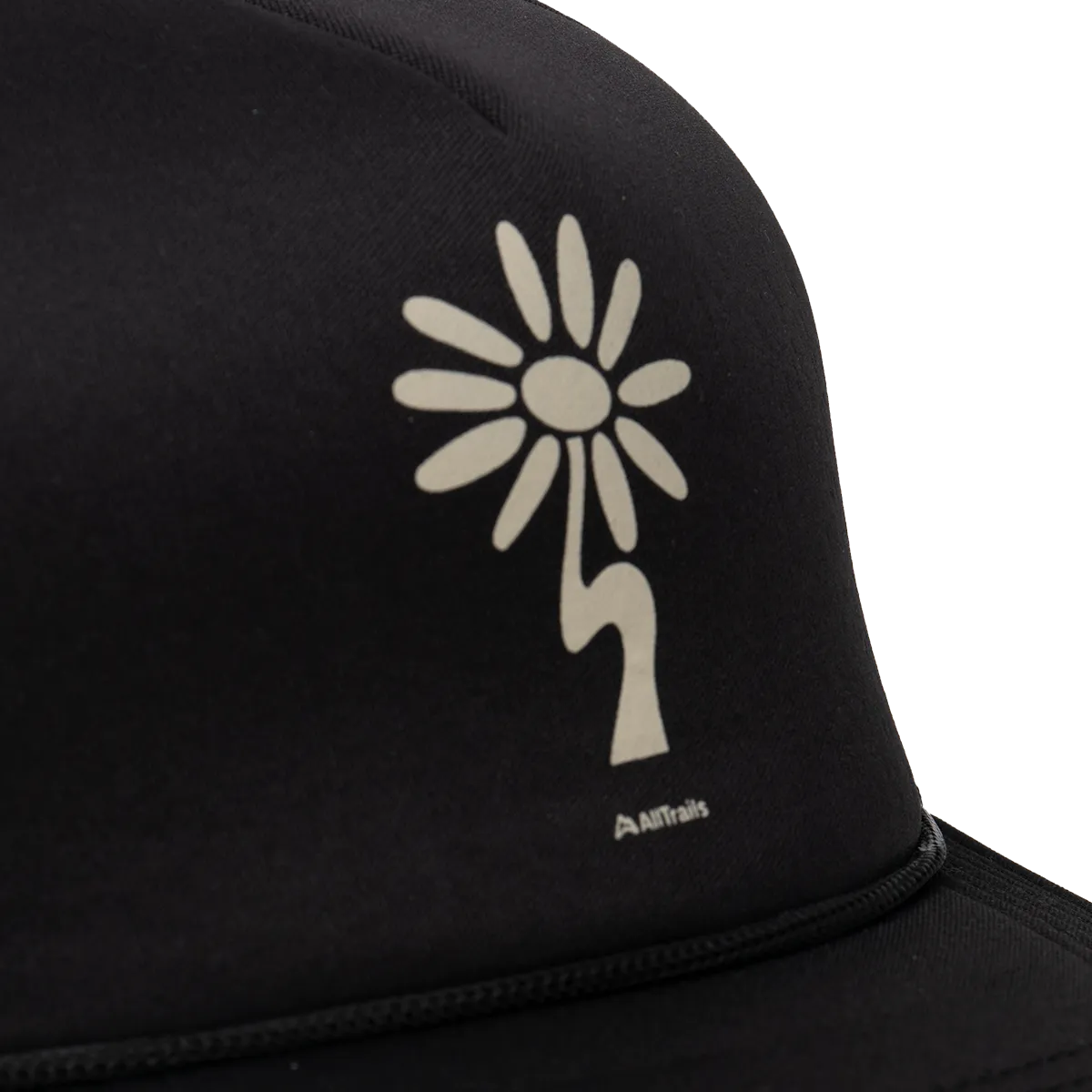 Wildflower Foam Trucker Hat - Black